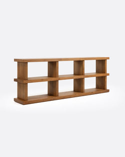 Biblioteca lemn solid tec, Dumai 1