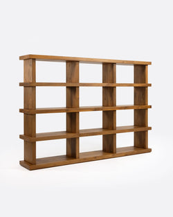 Biblioteca lemn solid tec, Dumai