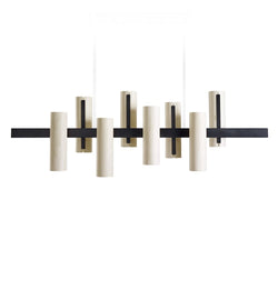 Candelabru metal si furnir, Black Note Keys