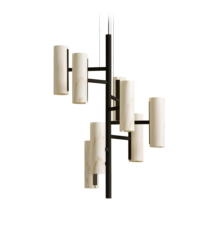 Candelabru metal si furnir, Black Note