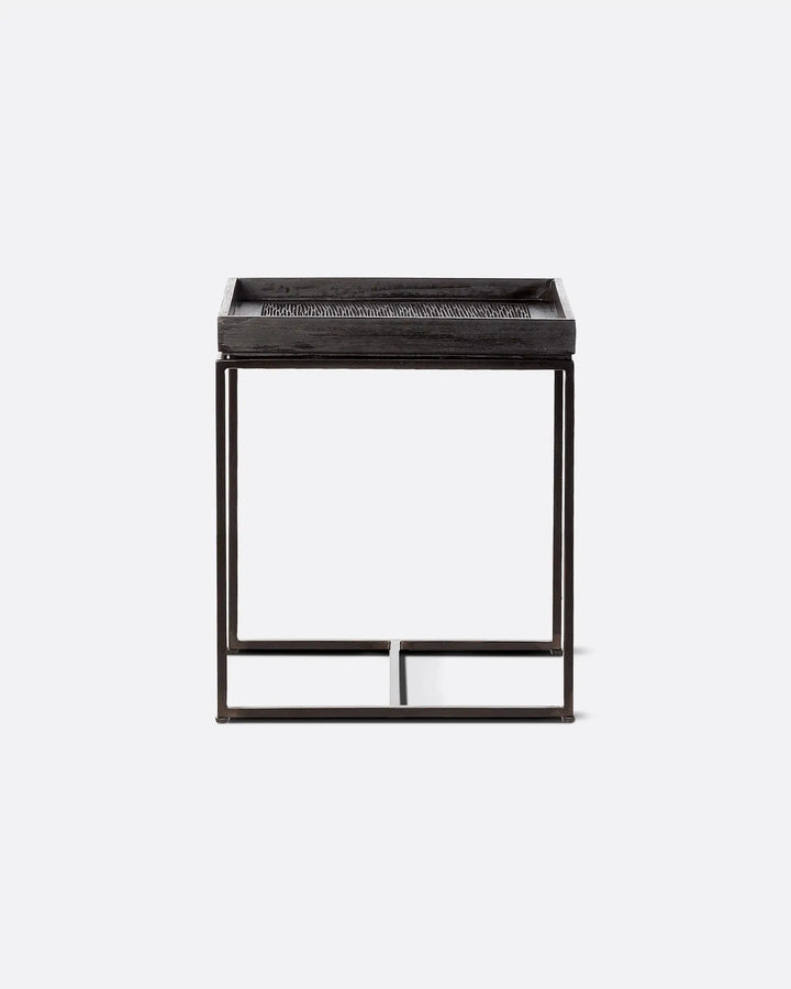 Masuta cafea, lemn masiv teak, metal Banjar