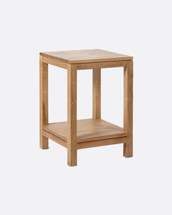 Noptiera lemn masiv teak, Essent