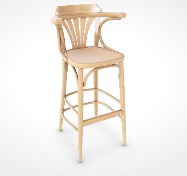 Scaun bar lemn masiv, 135