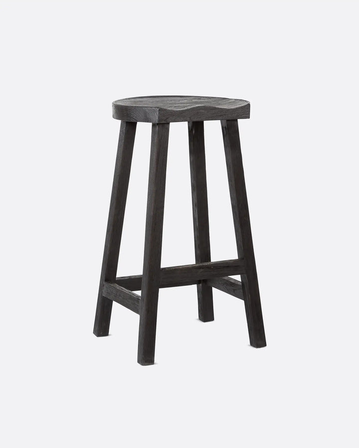 Scaun bar lemn masiv tec, King