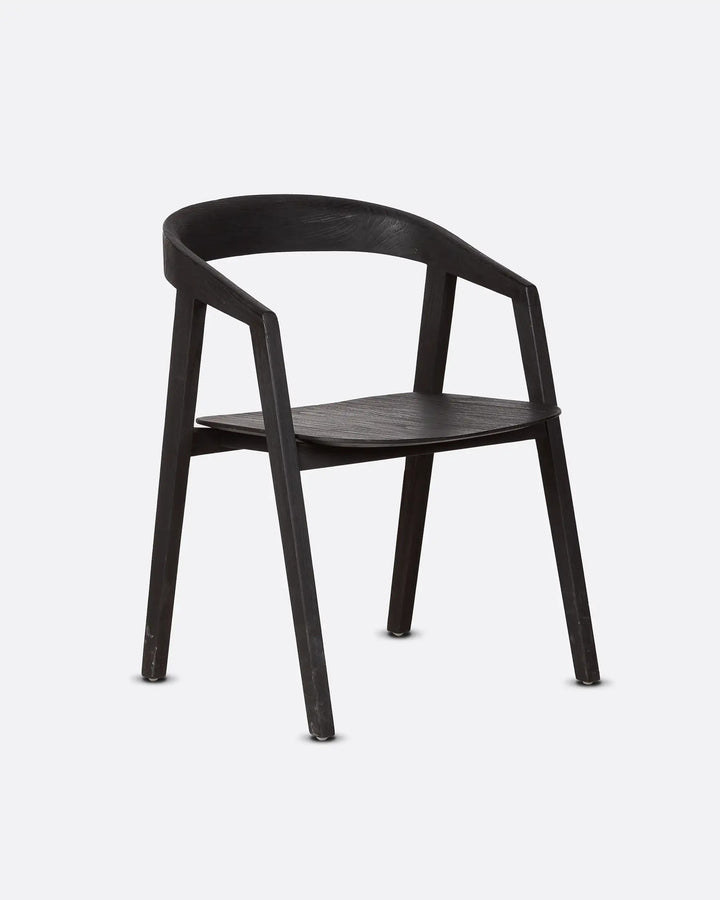 Scaun dining lemn masiv tec, Arc