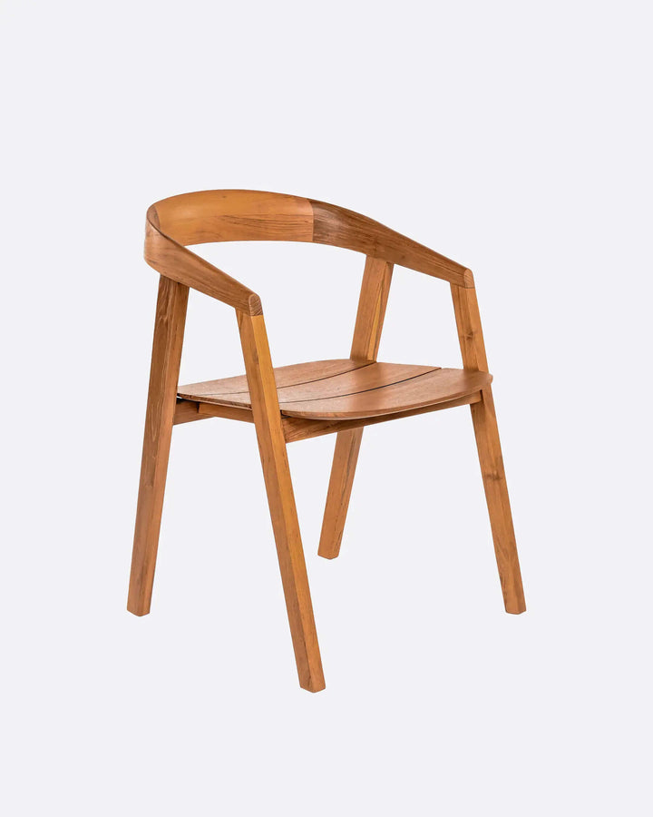 Scaun dining lemn masiv tec, exterior Arc