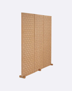 Paravan lemn solid tec, Cora