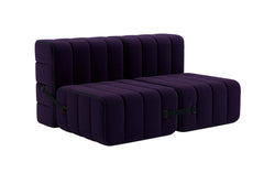 Canapea violet 2, 3 locuri, modulara, Jet