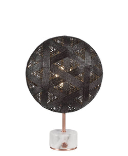 Veioza textil negru,cupru, Hexagonal design, Chanpen